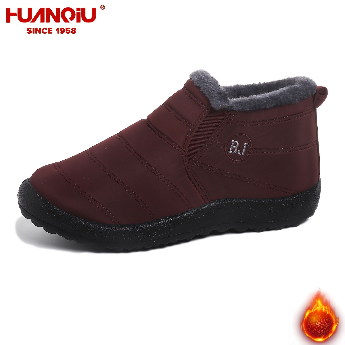 Men's Winter Snow Boots with Thickened Fleece
