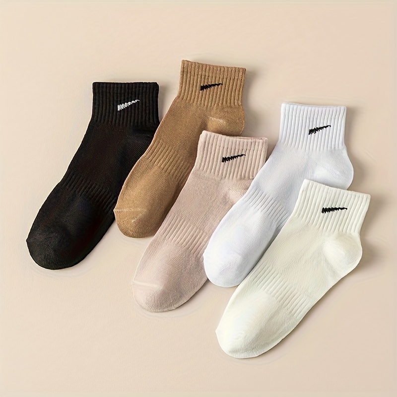 5 Pairs/10 Pairs Spring-summer Comfortable Breathable Ankle Socks For Women