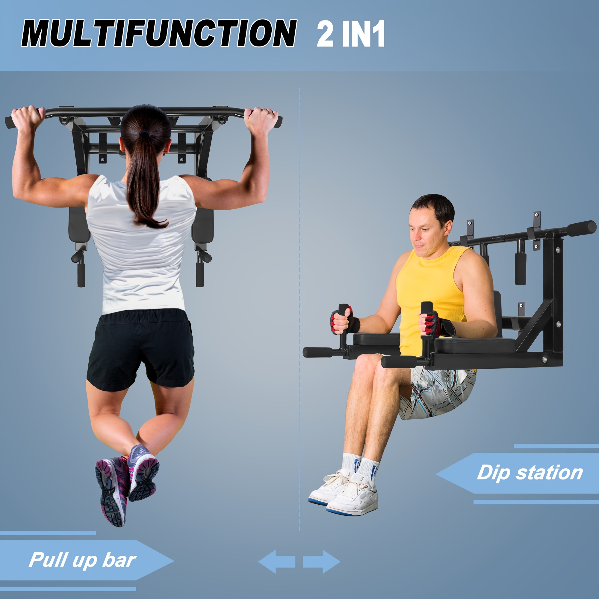 Wall Mounted Home Pull Up Bar Exercises Pull Up Station