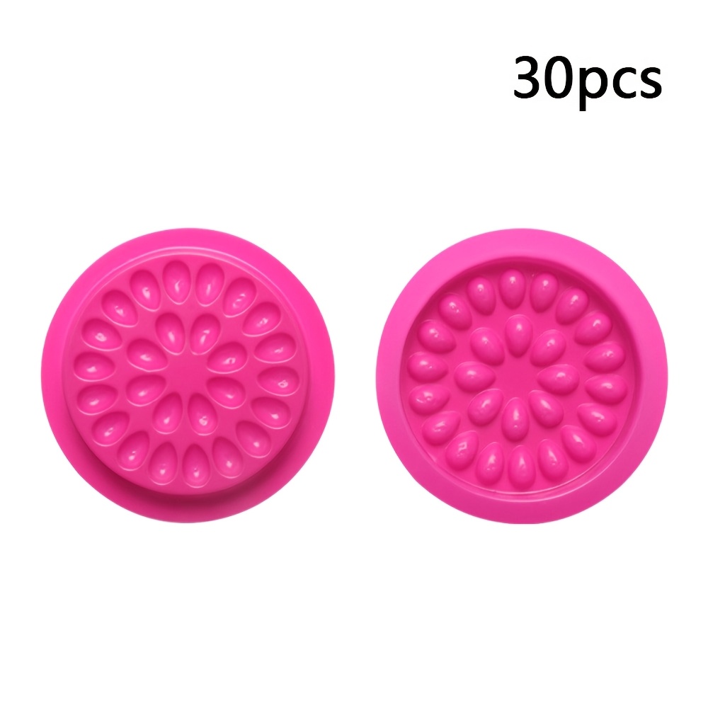 TEMU 30 plateaux jetables pour extensions de cils. Outil pour extensions de cils. Plateau pour colle à cils. pour salons de beauté