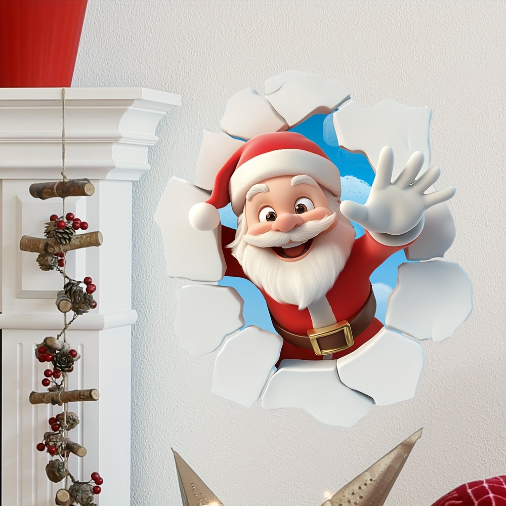 

3d & Snowman - Removable, Reusable, And -to- Christmas Decor For , , And - For
