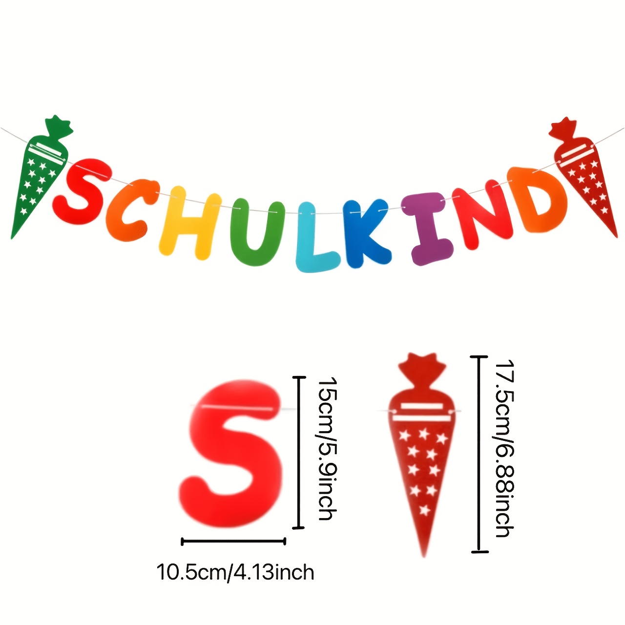 Image of 1 Set Of Colorful Felt Back-to-school Celebration Banners - Ice Cream And , Suitable For Classroom, Party, Or Room Decor, Decorations, Classroom Setup Supplies