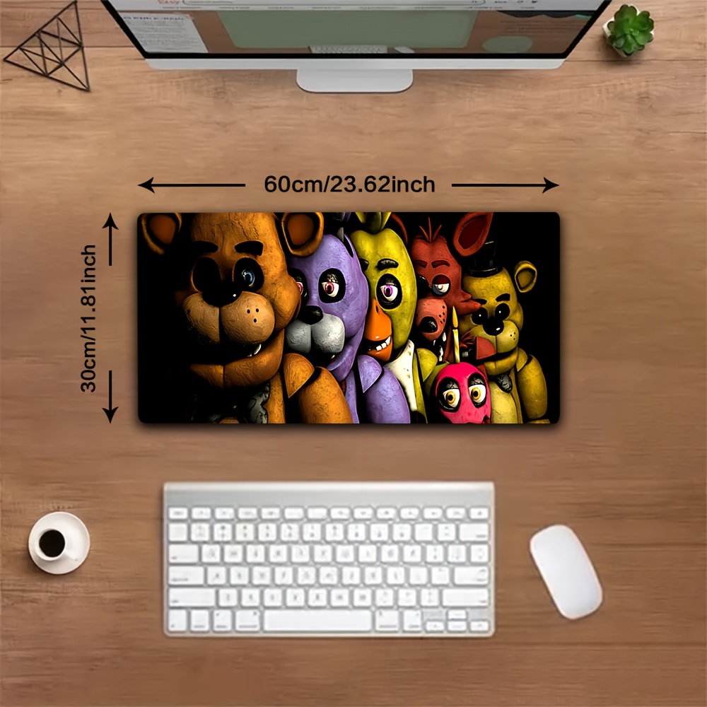 TEMU 1pc T--bear Gaming Desk Mat - Non-slip Rubber Base, Washable, Vibrant Design For Office, School, Home Decor - Ideal Gift For Gamers & , Mouse