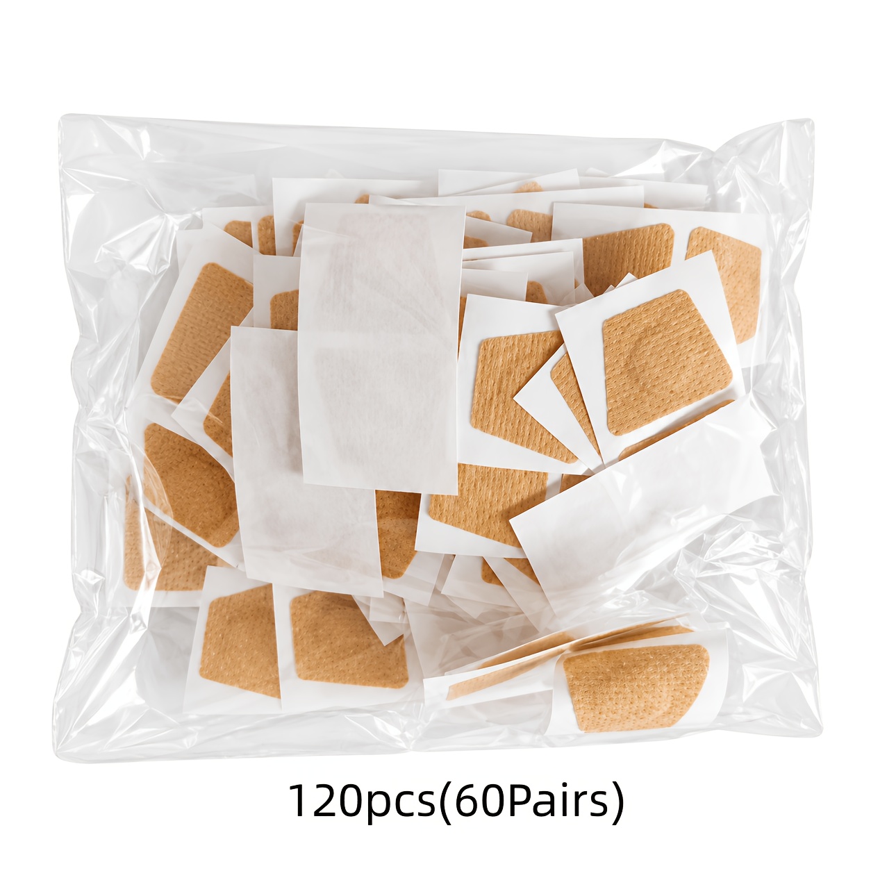 Image of 120pcs (60 Pairs) Oil Toenail Care Patches, Ultra-thin Invisible Adhesive Nail Cover Stickers, Easy To Apply Foot Grooming Patches, Home Pedicure Nail Surface Care