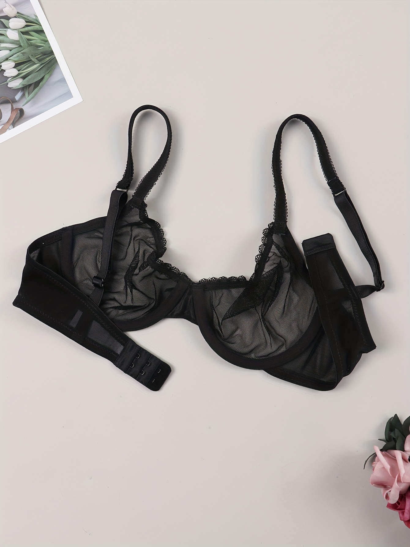 Buy BLACK LACE-DETAIL 2PC LINGERIE SET for Women Online in India