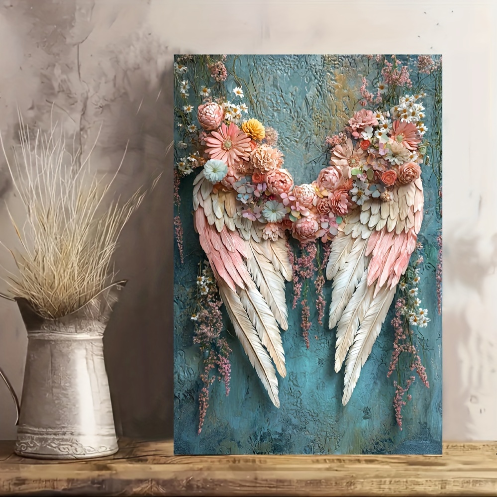 

Flowers Wooden Framed Canvas Painting Wall Art Prints For Home Decoration, Living Room & Bedroom, Festival Party Decor, The Best Gifts, Ready To Hang