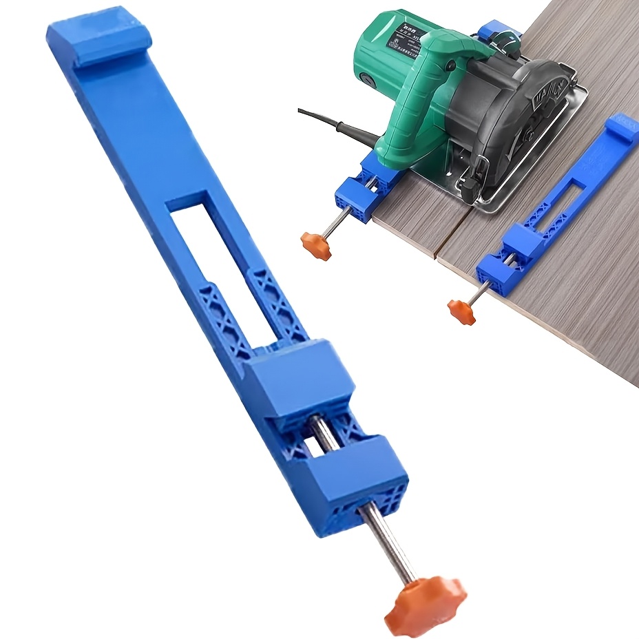 

Adjustable Plastic And Metal Saw Guide Trimming Tool, Woodworking Clamp Guide Rail Cuts, Compatible With Sizes Of