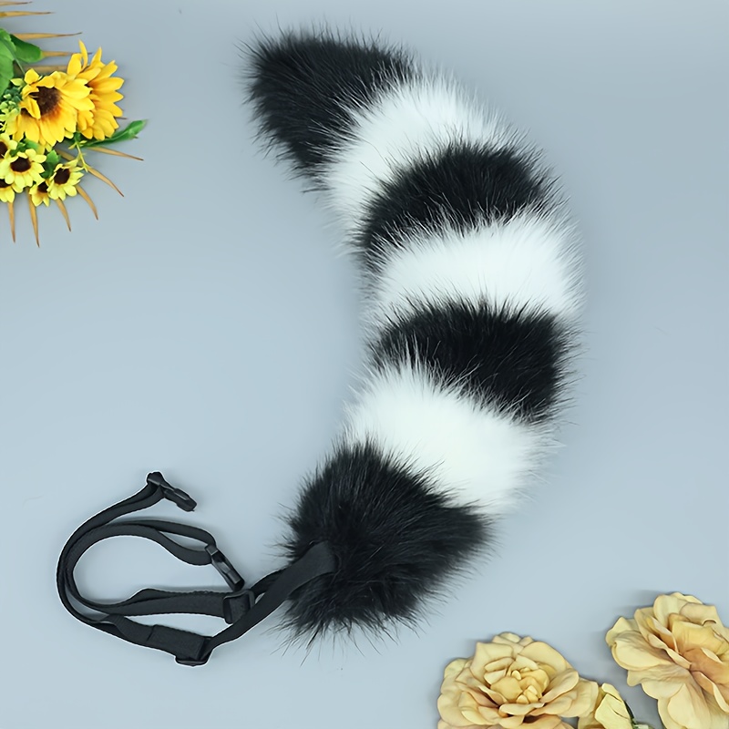 Handmade Plush Animal Tail Cosplay Prop, With Realistic Faux Fur, For, Halloween Party Costume Accessory