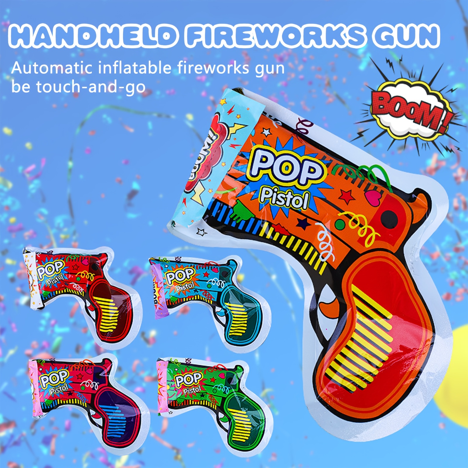 10pcs Handheld Confetti Cannons for Parties