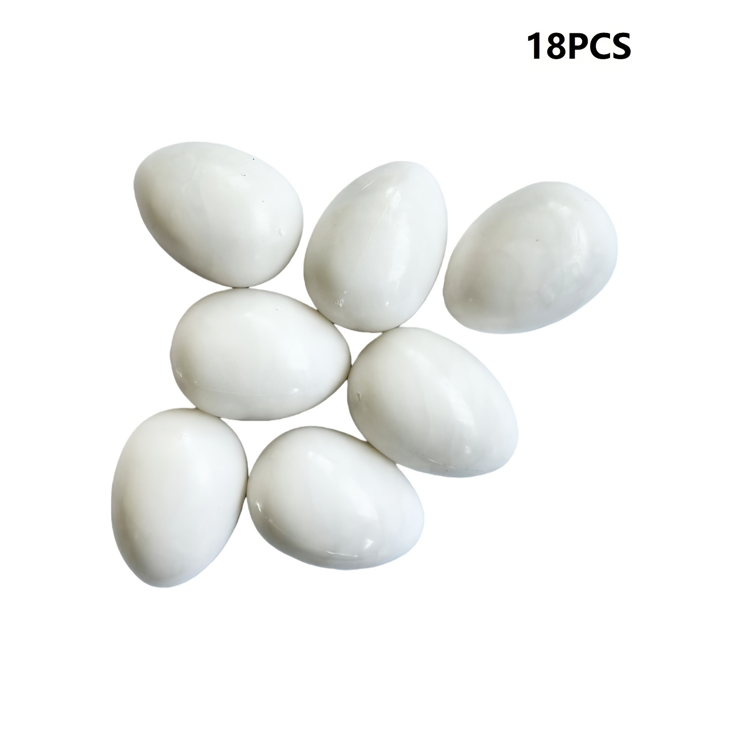5/18ps Plastic Solid Fake For Pigeon Eggs, Decoy Eggs For Pigeons, Supplies For Racing For Pigeons