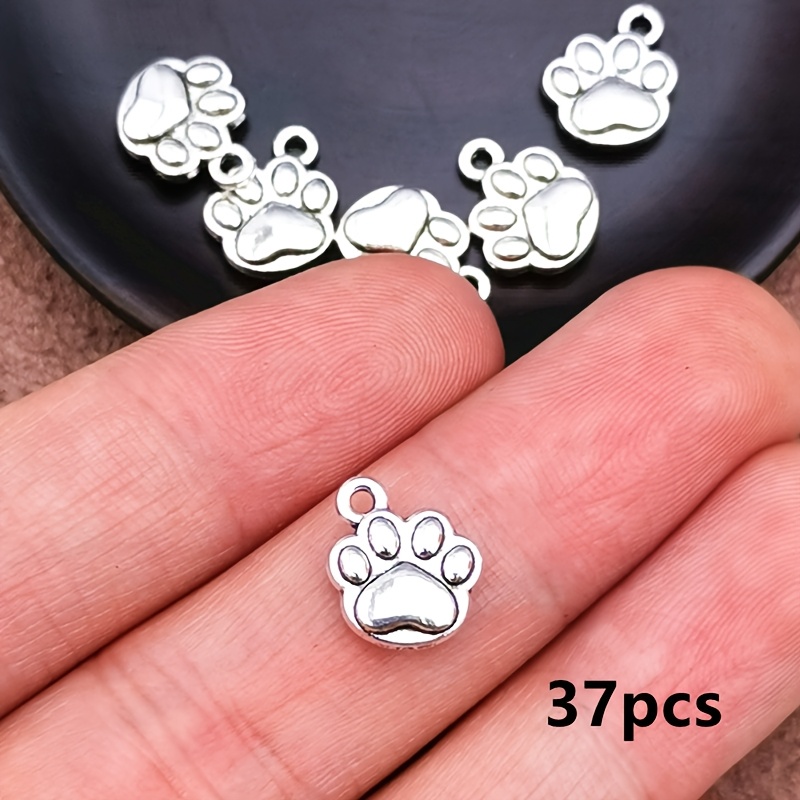 Image of 17pcs/37pcs Dog Claw Charm Pendant, Bohemian Style Jewelry Additions, Handmade Jewelry Bracelet Necklace Earring Additions 10*12mm