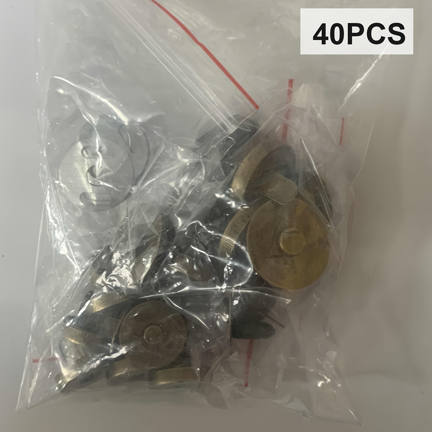 Image of Random 40/80pcs Magnetic Button Clasps (1.4cm 8cm Combined In Pairs), Assorted Colors, Sewing Snap Fasteners For Crafts, Purses, Bags, Clothing, Leather, Copper Material, Super , Art & Craft Supplies