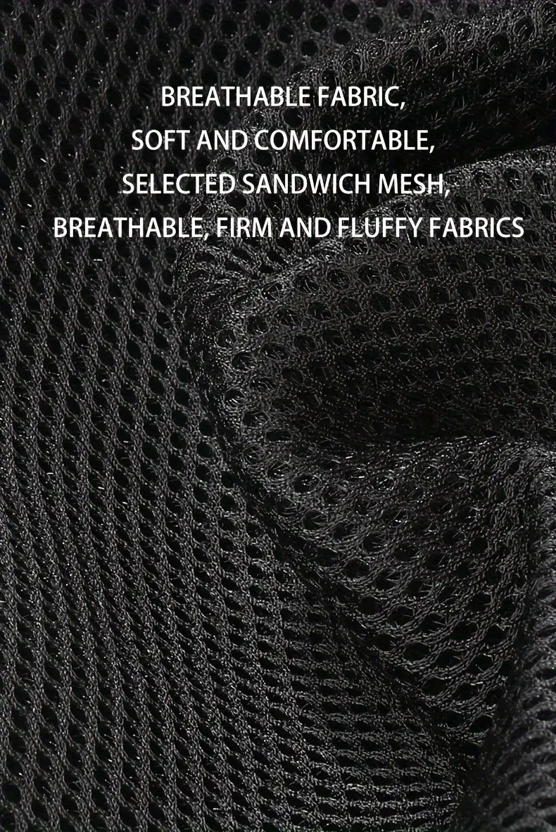 1pc ergonomic lumbar support cushion with breathable mesh adjustable straps lightweight knit fabric medium soft firmness for back support hand washable no electricity needed ideal for car office sofa removable cover black Product details 5