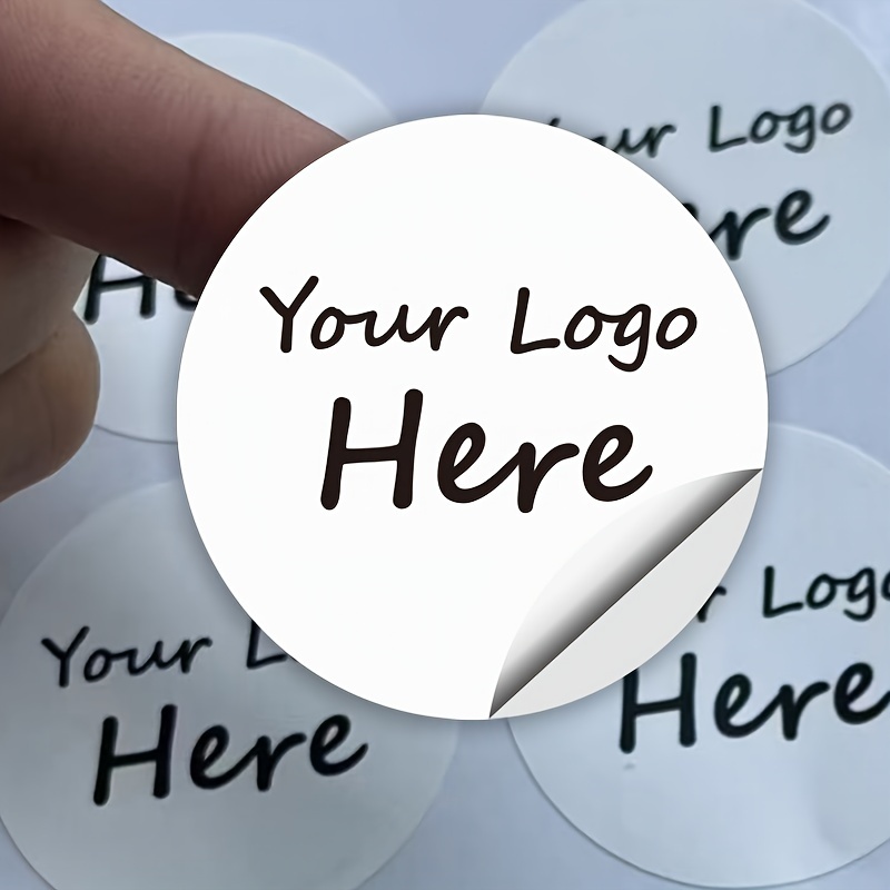 

Custom Logo Stickers 100pcs - Personalized Branding Labels For Packaging, Handmade Products, 1.57" Round Paper Stickers For Business And Crafts