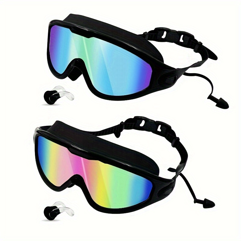 

Swim Goggles 2 Pack - Anti Fog, Wide View & Uv Protection, Swimming Goggles For Adult, No Leaking Swim Glasses For Men Women Youth