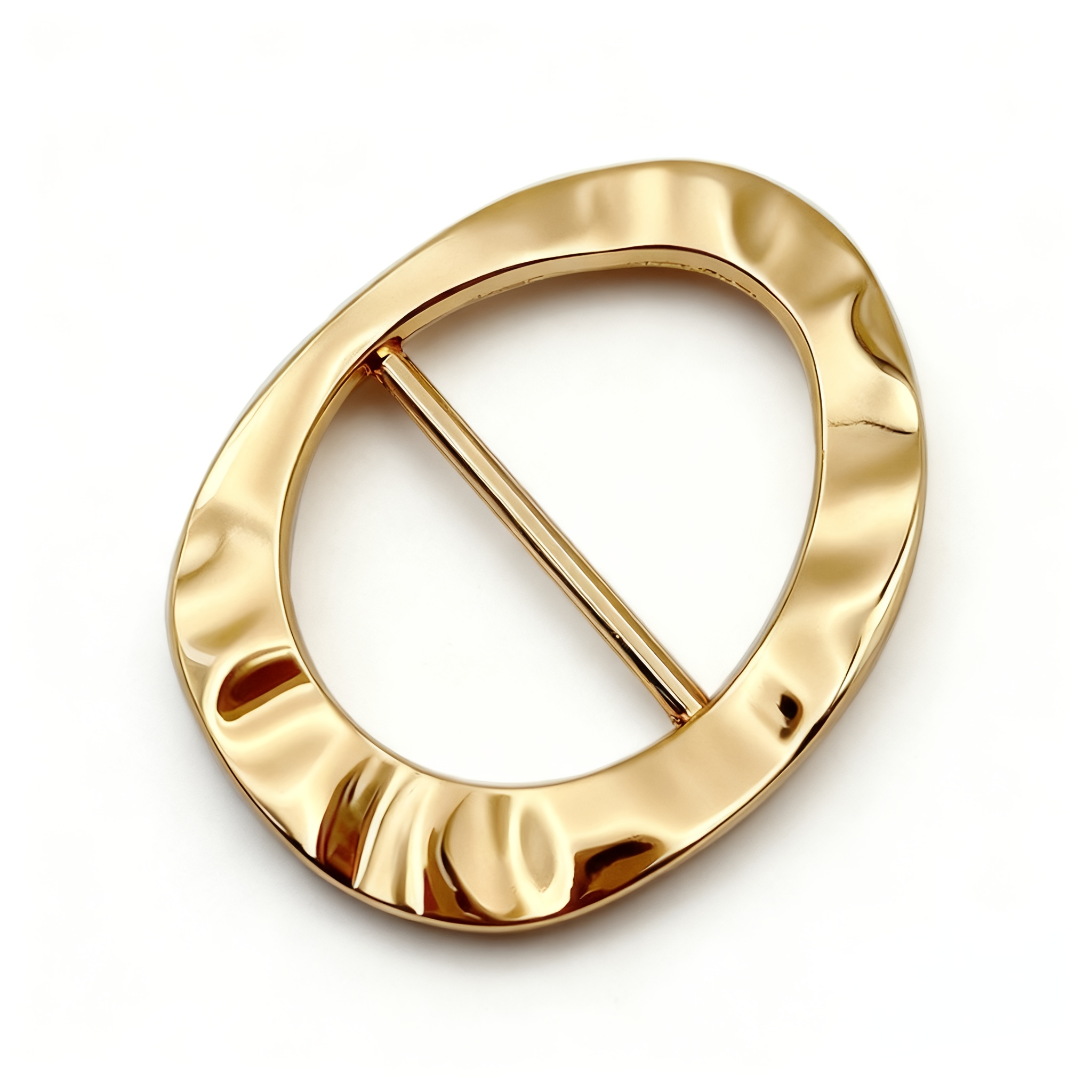 TEMU 1 Solid Teardrop-shaped Belt Buckle, Three-position Adjustable Belt Buckle For Coats And Jackets, Suitable For Luggage And Shoe Accessories