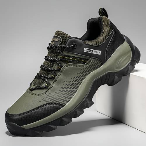 mens terrain hiking training sneakers anti slip sole breathable low top outdoor shoes suitable for gym tennis running road casual wear lightweight cushioned athletic footwear