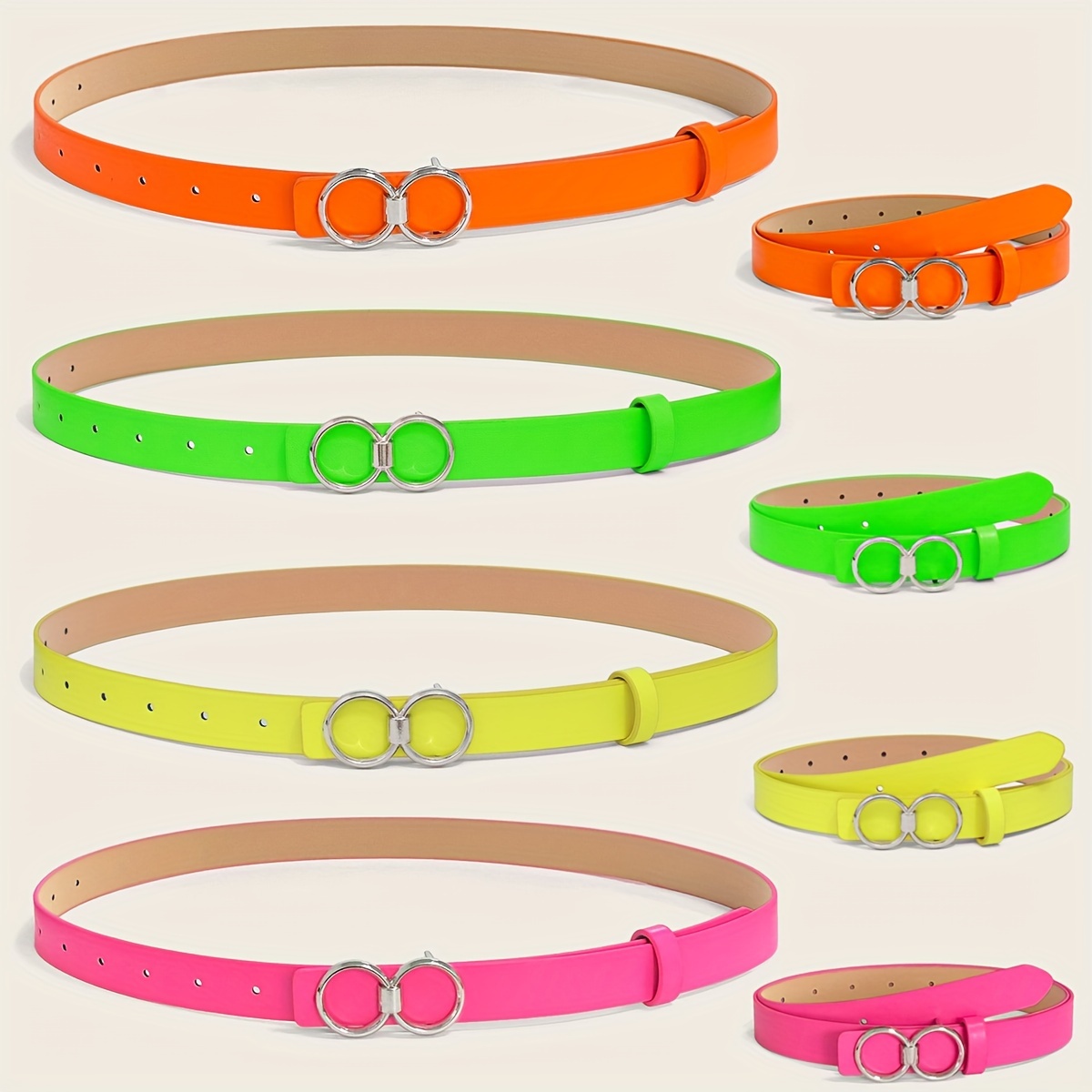 Plus Size Women's Belt Set with Four Pieces