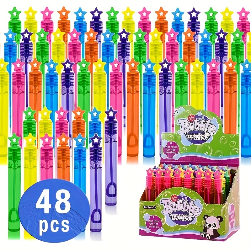 

Heart-shaped Bubble Wand Set For Kids - 24/48pcs, Perfect For Ages 3-12, Great For Outdoor Group Play