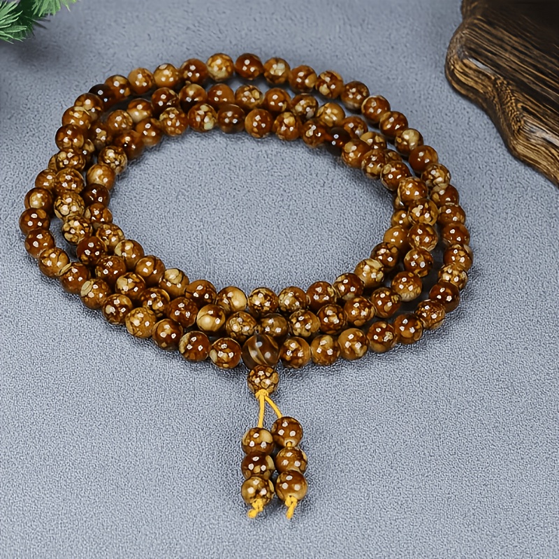 108 Bead Large Buddhist Prayer Mala Bracelet & Necklace Set