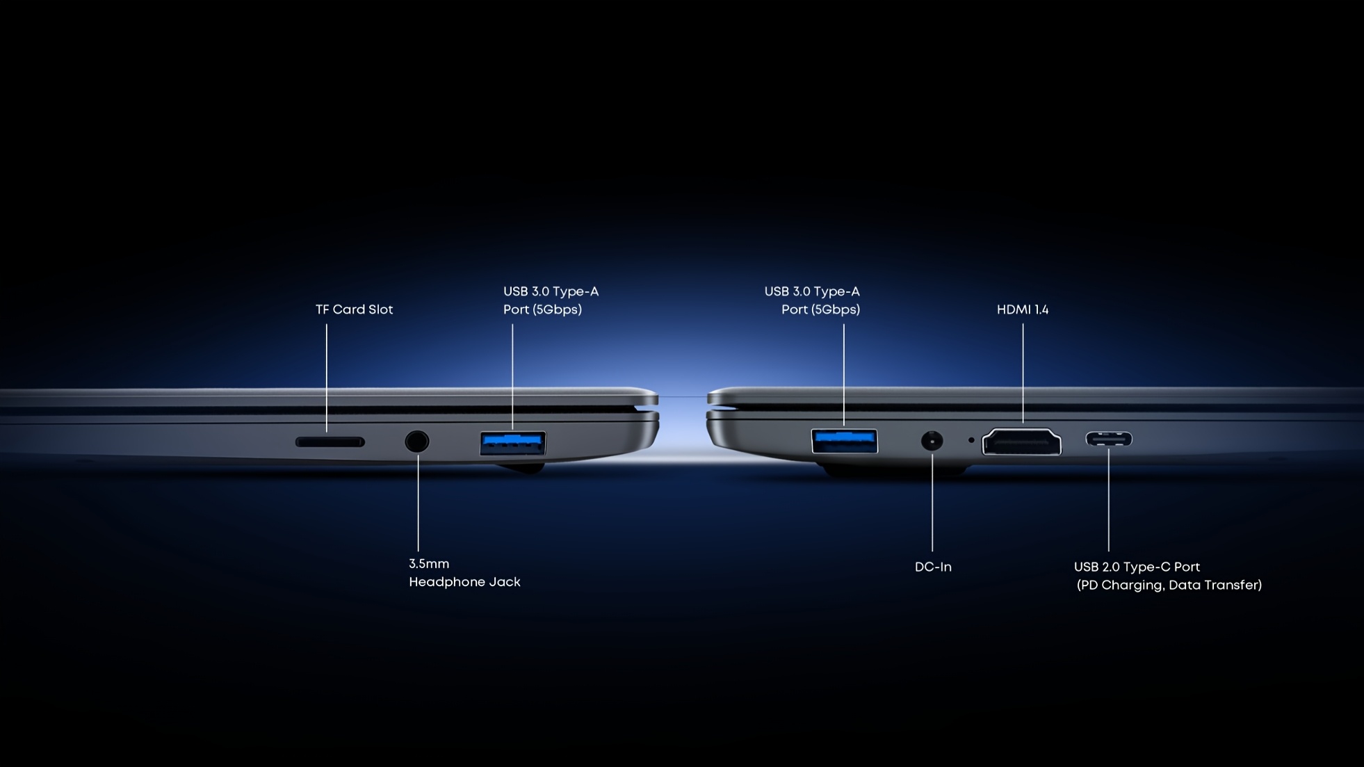 CHUWI CoreBook I3 Windows 11 Laptop, 14-inch FHD Computer, I3 10100Y (Tot 3,9 GHz, Verslaat M3-8100Y) Draagbare PC, 8GB RAM (Uitbreidbaar tot 16GB), 256GB SSD (Uitbreidbaar tot 1TB), TF-kaartslot (Ondersteunt tot 128GB), USB 3.0, HDTV, 3,5mm Audio-aansluiting, 2,4GHz/5GHz Wi-Fi, Draadloos 4.2
