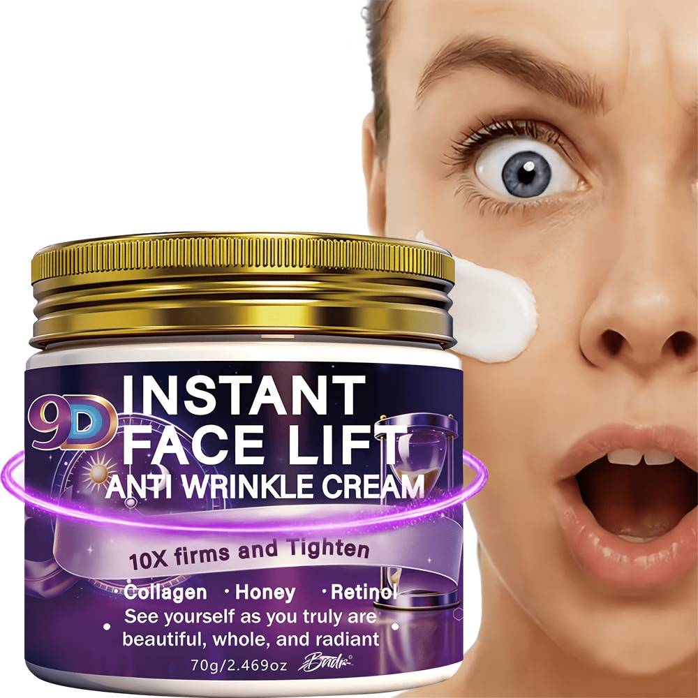 the 9d instant facelift features safe components like collagen retinol and honey   that are     and   in   minute it provides a     hydrates the skin is gentle for   types