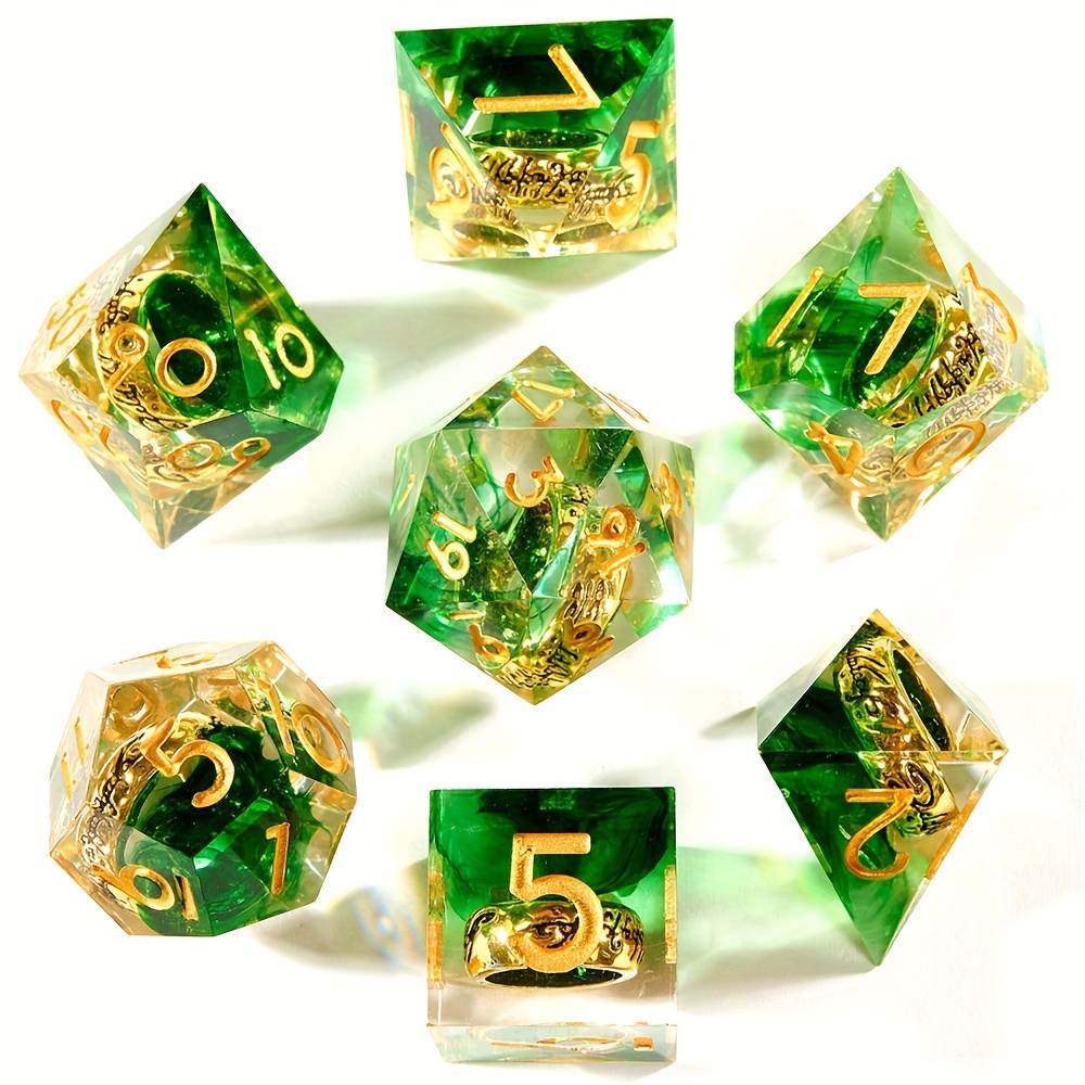 

With 7 Pieces Of Polyhedral Dice, Role-playing Dice, Resin Lord Of The Rings, Board Game Dice