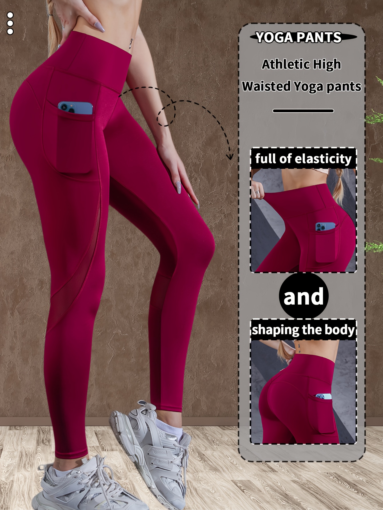 leggings de cintura   para mujer - pantalones con control abdominal y levantamiento glúteo, bolsillos incluidos, 4 vías elásticos a largo completo para     (   //   ) 0