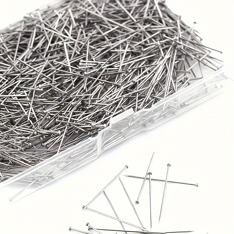 E-shop 500/1000 Stück Große Nähnadeln in Box 1in/2.6cm Schneidereiwerkzeuge, Stark und Langlebig