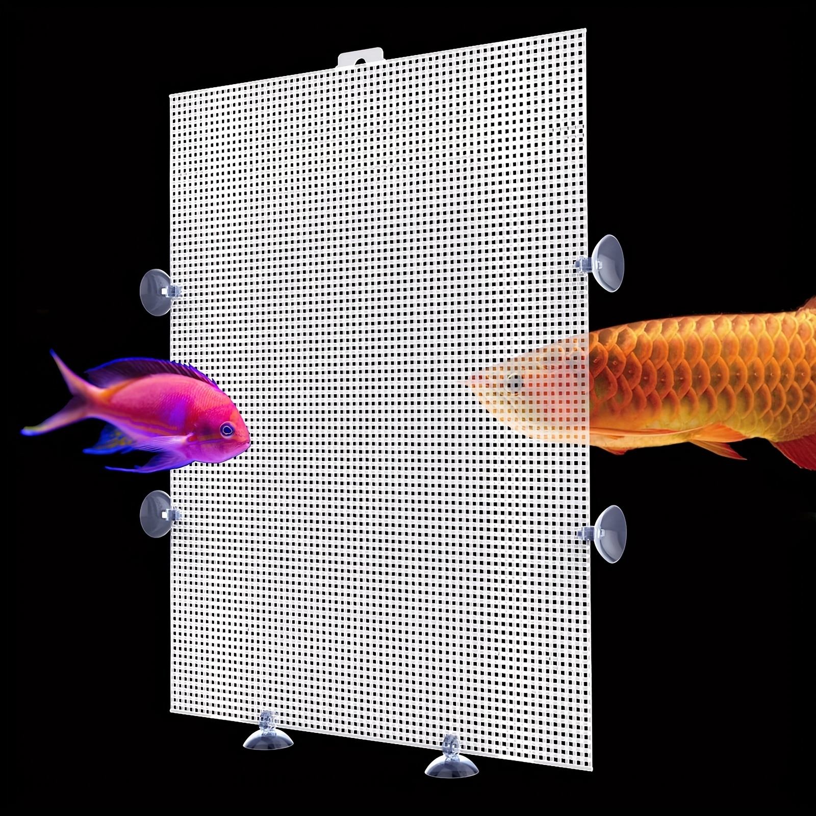 TEMU 3pcs Fish Tank Dividers Aquarium Dividers Plastic Tank Dividers Reusable Adjustable Isolation Panels For Separating Fish