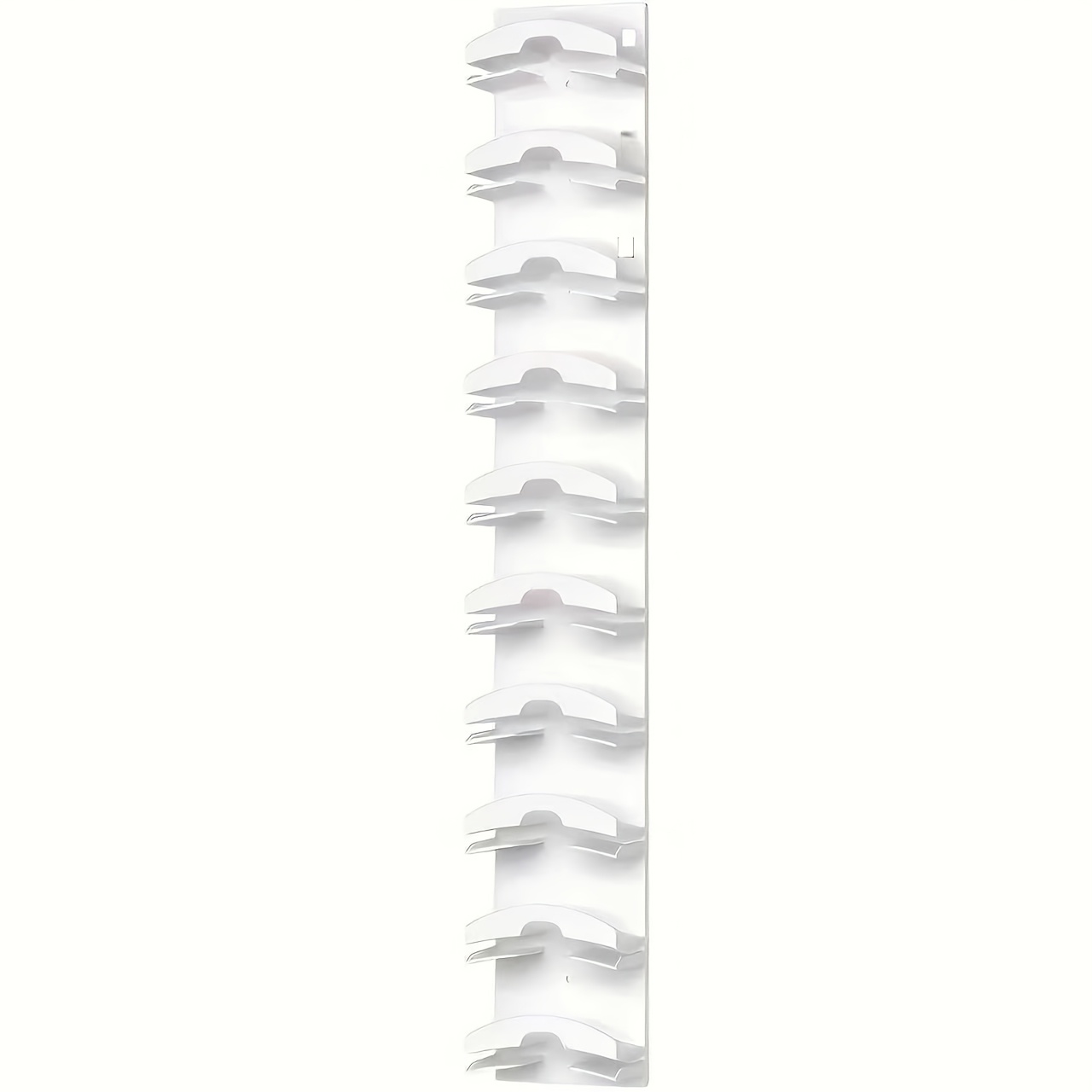 TEMU 1 Wall-mounted Hat Rack Organizer - Durable Plastic, Holds 10 Hats, With Strong Adhesive Back, Baseball Storage Rack, Wall Hat Holder, Portable
