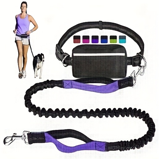 a portable multifunctional waist bag with a leash for walking dogs designed for   and adjustability Product details 5