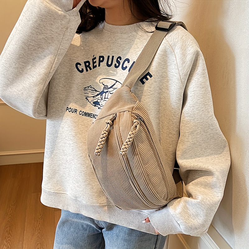 Image of Women's New Solid Color Adjustable Strap Crossbody Bag Shoulder Bag, Suitable For Daily Commuting And Shopping, Capacity For Carrying Personal Items As A Phone Pouch And Coin Purse