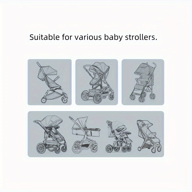Stroller Mosquito Net - Full Coverage, Durable Polyester, Hand-Wash Only - Perfect for Youngsters Car Seats & Dining Chairs