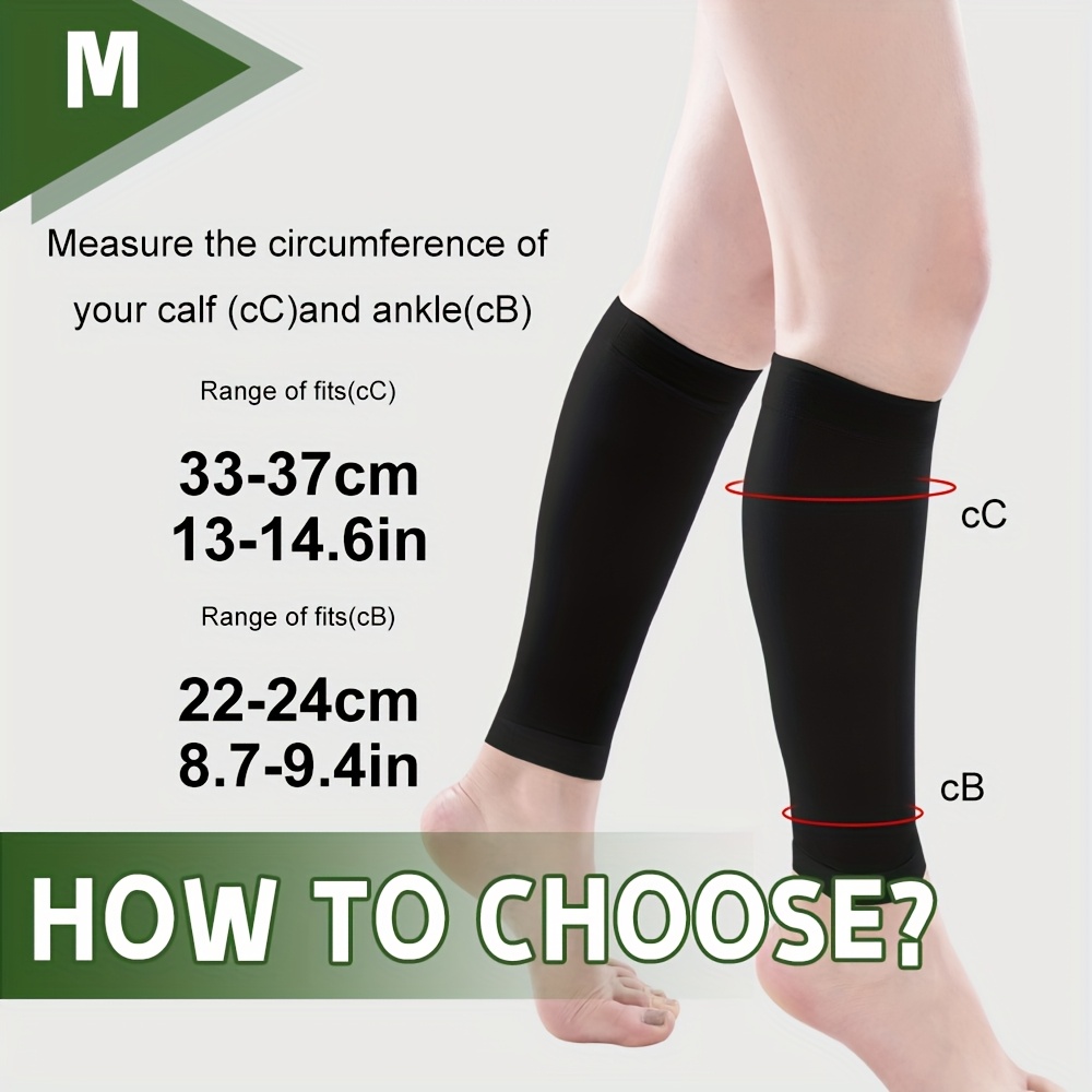 TEMU 1 di a Compressione in Maglia per Polpacci (20-30 mmHg) S-7XL Morbidi e Delicati per Attivit� Sportive , a Compressione in Maglia per Polpacci