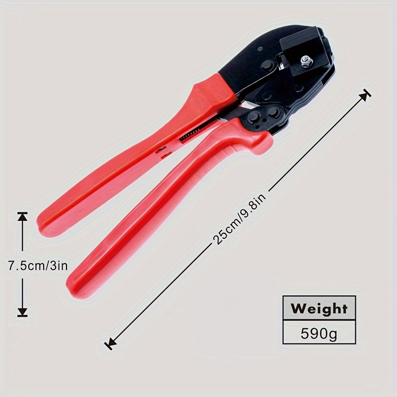 1 stuk Zwaar-Duty Handmatige Krimptang met Anderson Connector - Koolstof Bedrading Terminal Krimptang, DIY & Professionele Reparaties, Krimp Pers voor Anderson Plug Kabels (1 Gereedschap)
