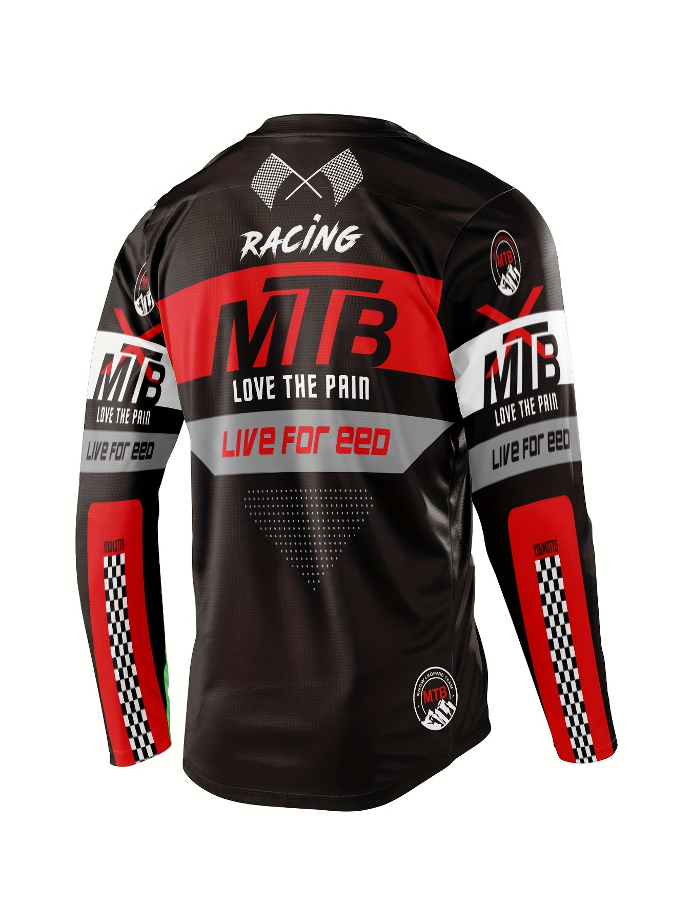 men's letters print cycling jersey active breathable Temu South