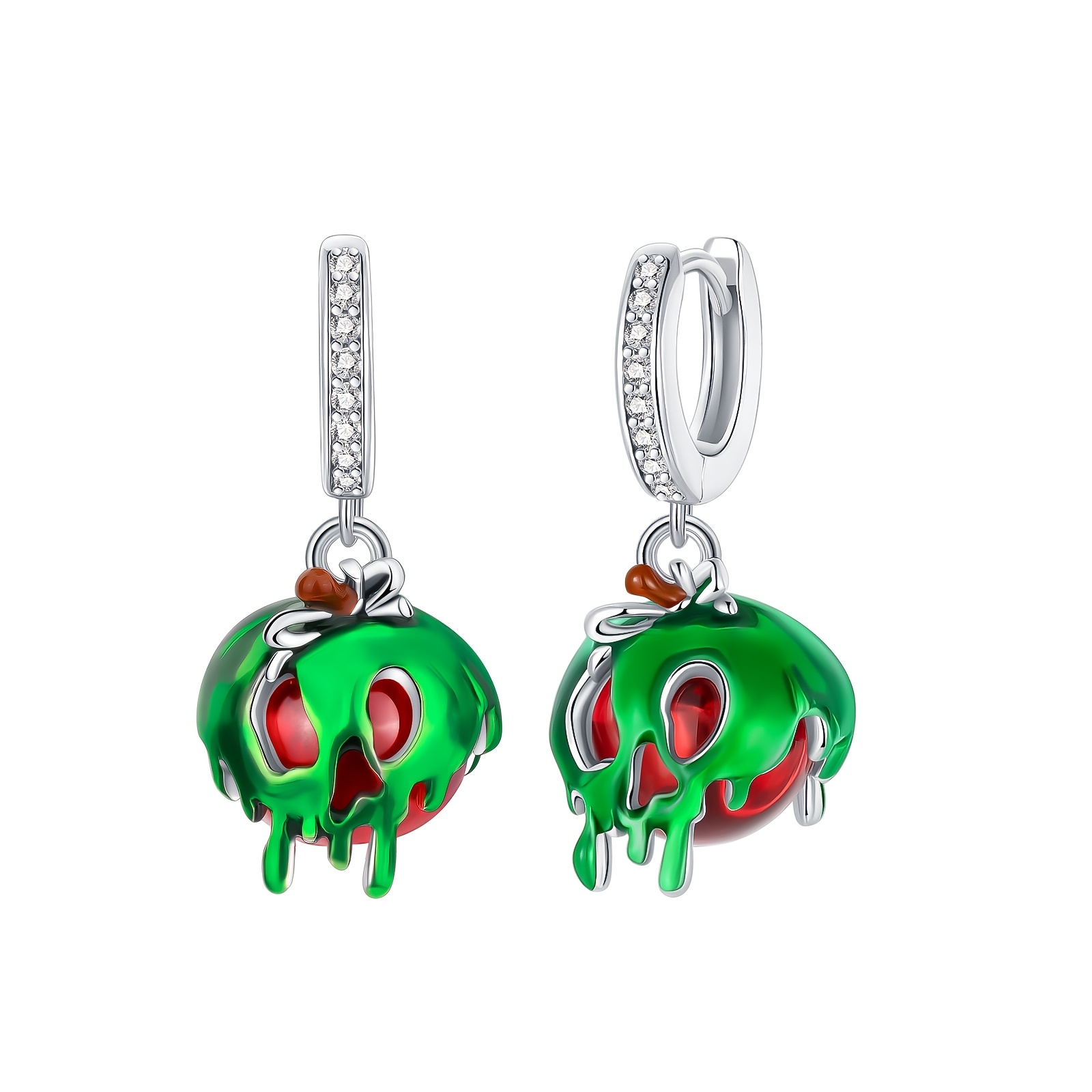 TEMU S925 Silver Earrings Featuring Halloween Pumpkins And , Designed In A For Couples And , Are Popular In. Dyed And Swapped Out. Perfect For