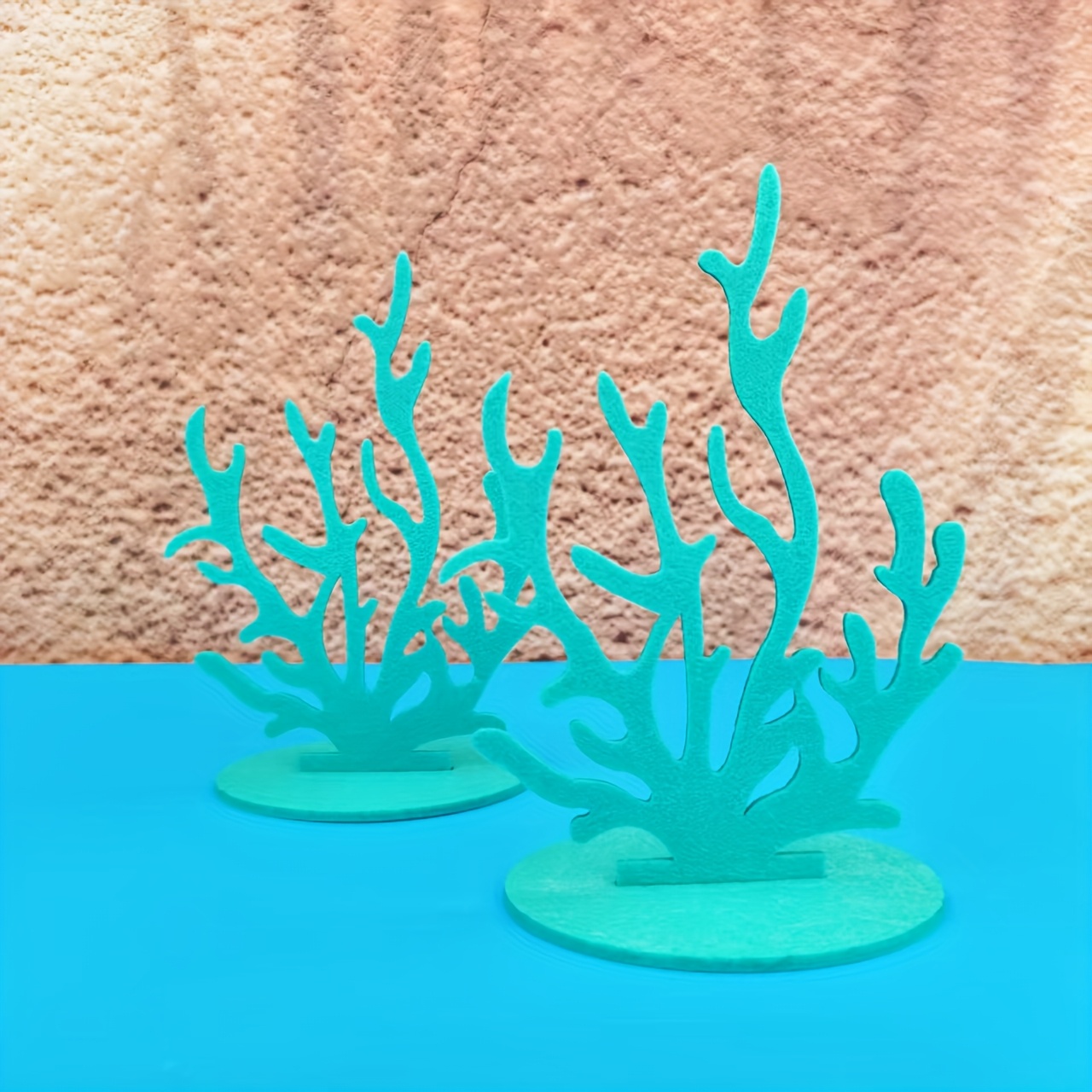 2pcs Mermaid Birthday Decorations Felt Table Centerpiece Under The Sea Party Decorations Supplies For Ocean Theme Little Mermaid Birthday Party