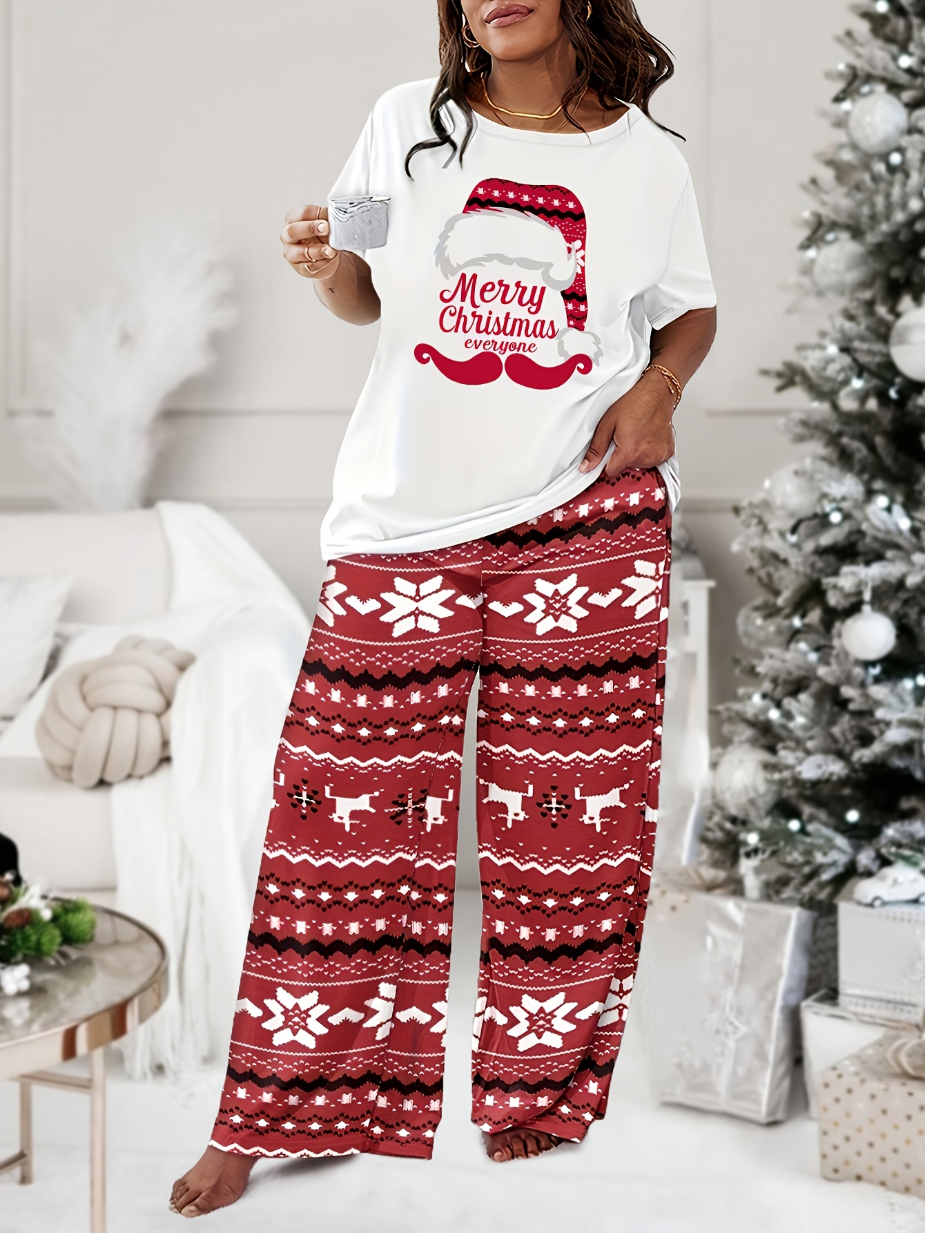 Cozy Christmas Lounge Sets Bootesun Cozy Christmas PJs Loungewear