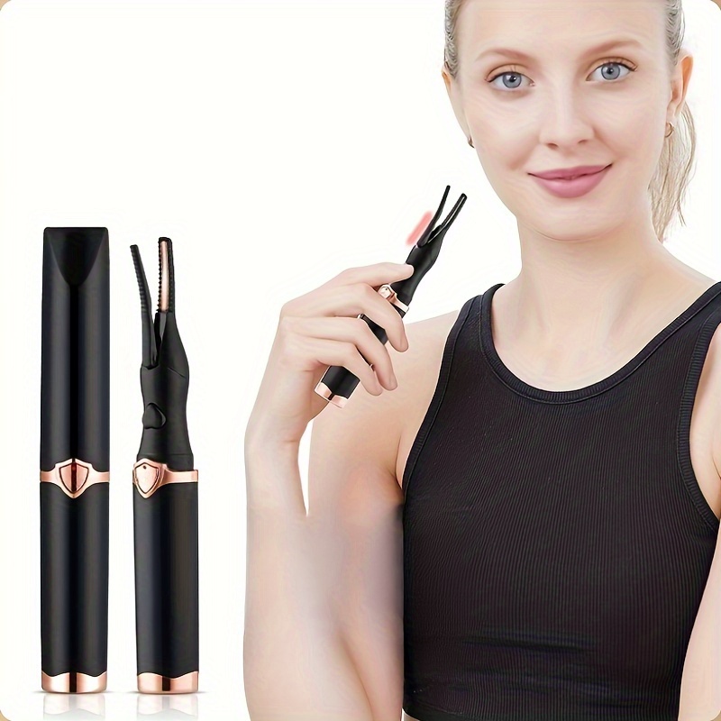 

Heated Eyelash Curler, Mini Electric Portable Makeup Curling Tool, Usb Rechargeable, Alcohol-free, Low Operating Voltage (4v & Below), Without Battery - 1pc Beauty Tool For Women