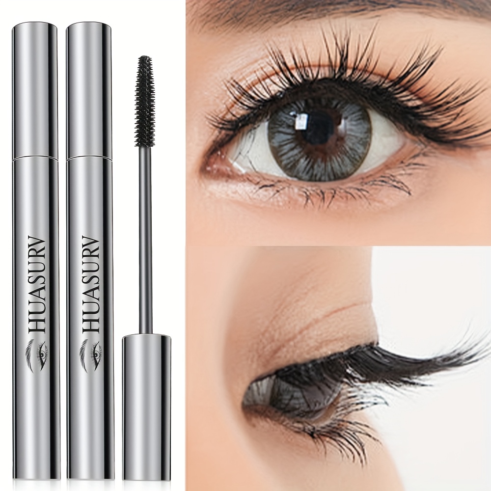 Image of 2pcs Black Mascara, Grass Bdan Wood Tight Eye Black, , Thick, Curly, Fast And Easy To Apply, [christmas Gifts][holiday Gifts][black Fridays Items]