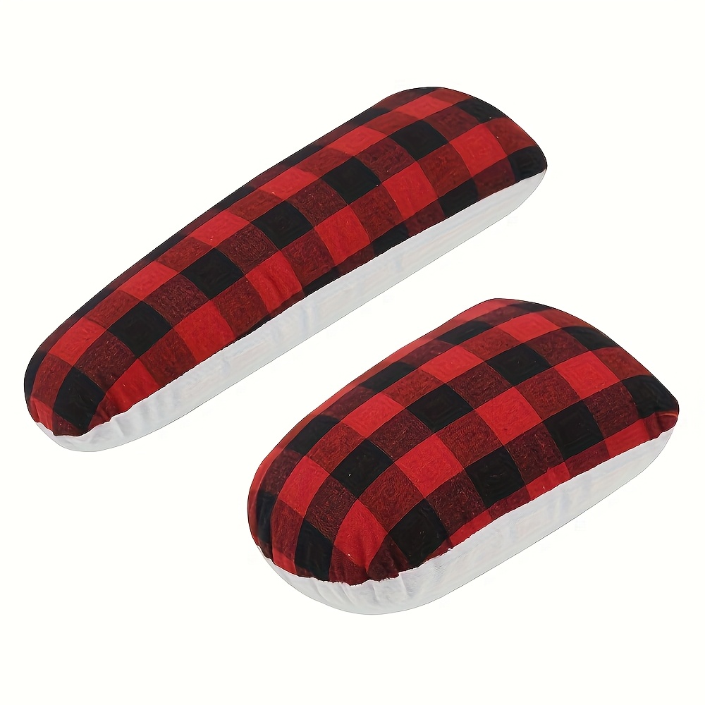 Image of 1/2pcs Checkered Ham And Seam Roll Set, Professional Ironing Sewing Tools, Sleeve Roll Ironing, Curved Pillow Shoulder Cover Ironing Pad, Portable Heat-resistant Small Household Ironing Tool