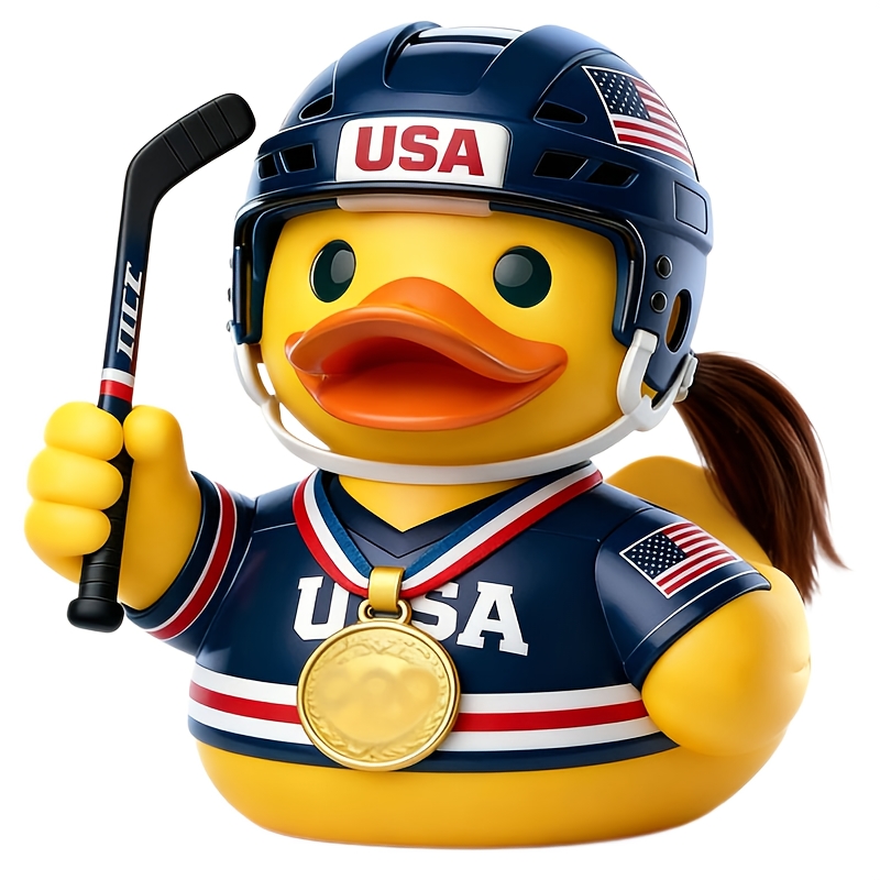 Small Yellow Duck Ornament, Room Decor, Duck Pedestal Statue Desktop Decoration, Collectible Figurines