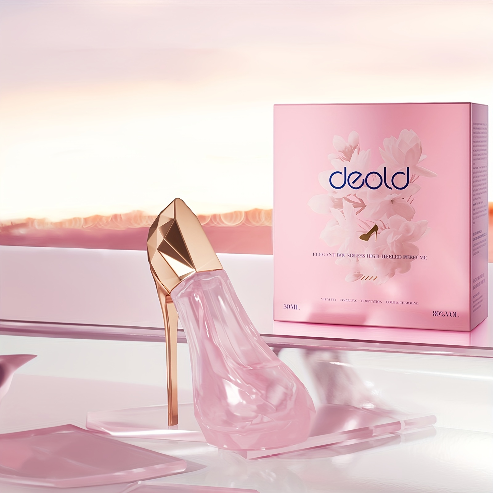 Image of High Heel Shaped Perfume - & Eau De Parfum, Floral Fragrance, Long Lasting Perfume Spray For Women, 30ml, Elegant Gift For Valentine's Day