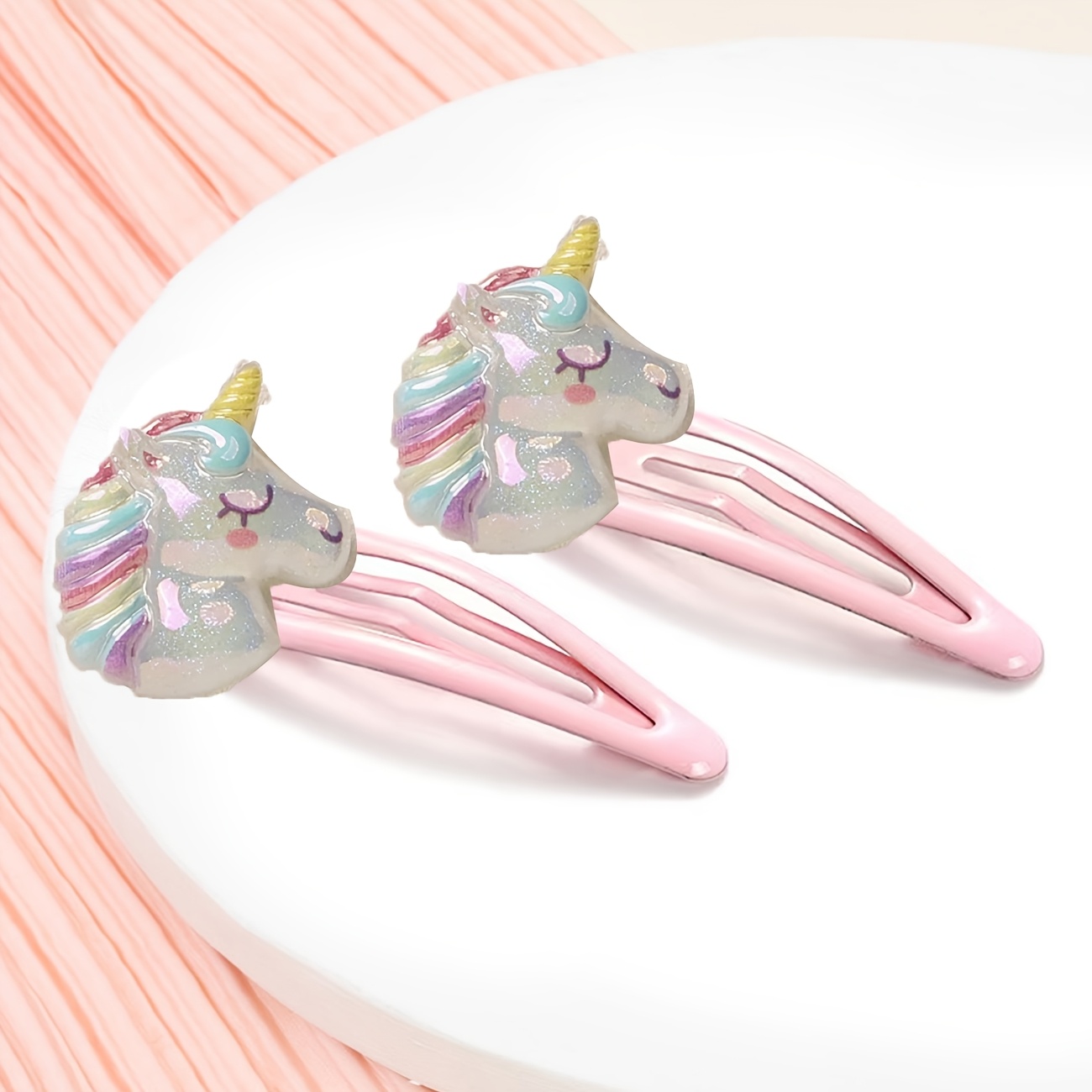 TEMU 2/8pcs Sweet And Cute Cartoon Design Bb Clips Sweet Forehead Bangs Gift Creative Hairpin