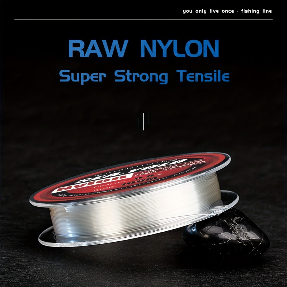 High strength transparent nylon fishing line