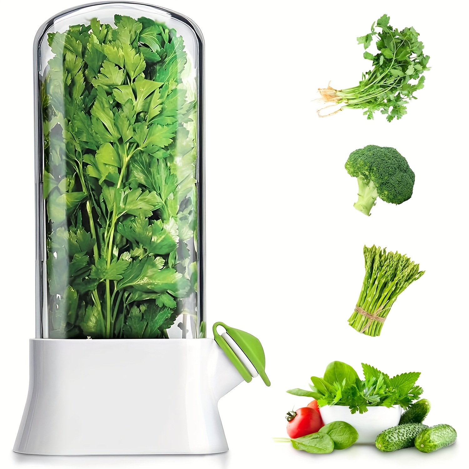 Keeper For Refrigerator - Premium Saver, Keep Fresh, Versatile Keeper For Prolonging Freshness Of All Herbs, High-quality
