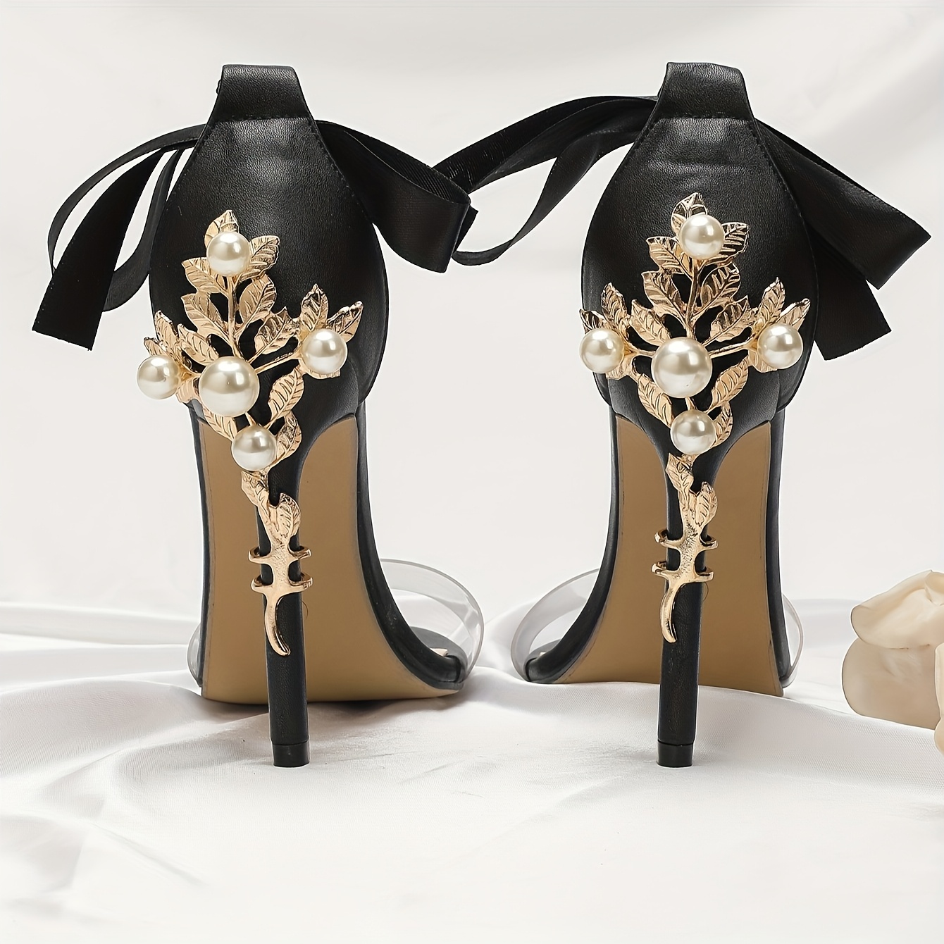 

2pcs Heel Covers, Stylish Women's Shoe Heel Accessories, Suitable For Elegant High Heels.