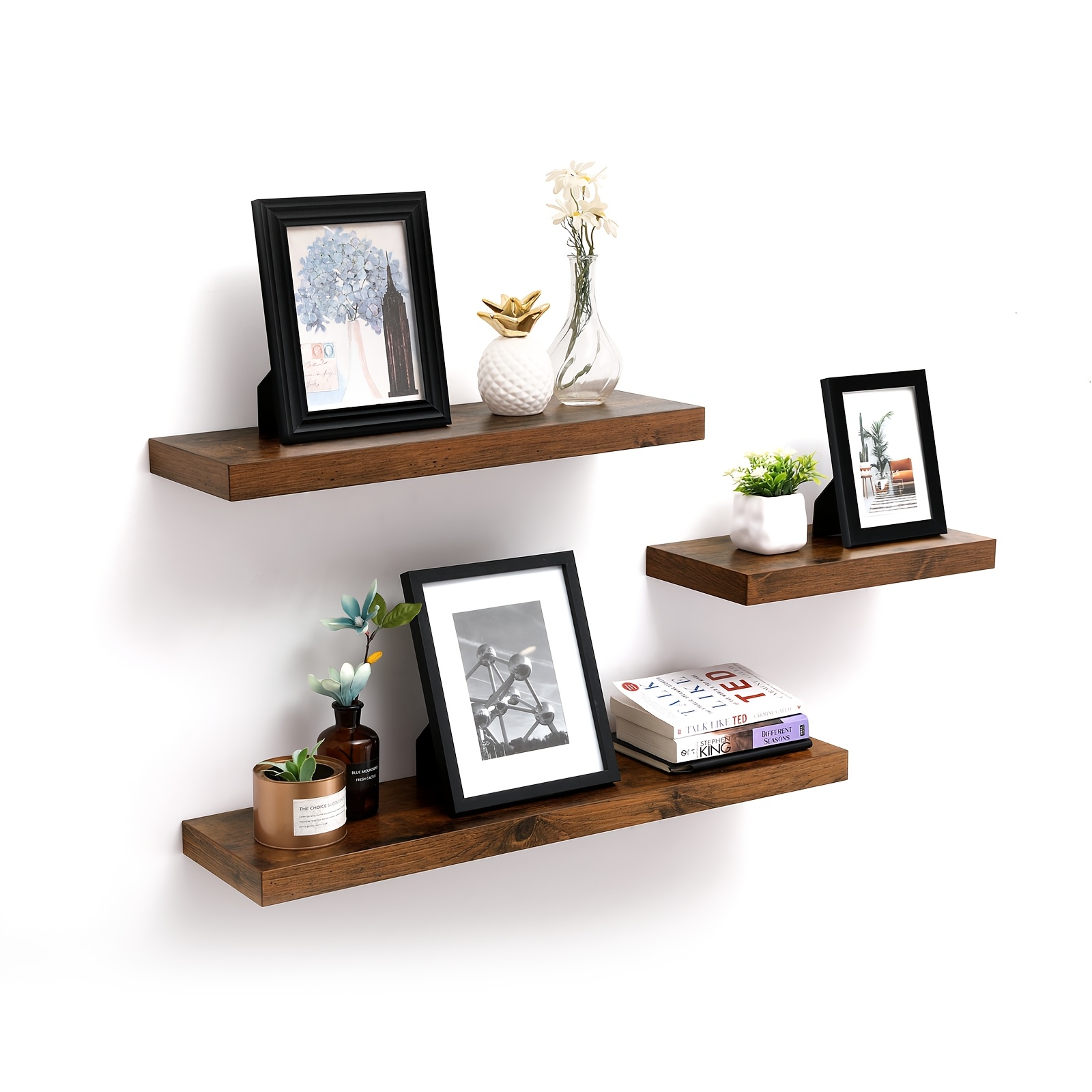 Wall Shelf, Floating Shelf, X 3.8cm, Wall Shelf For Photo Frames, Decoration, For Living Room, Study, Kitchen